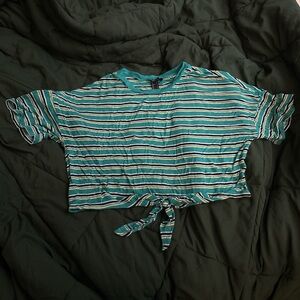Striped crop top